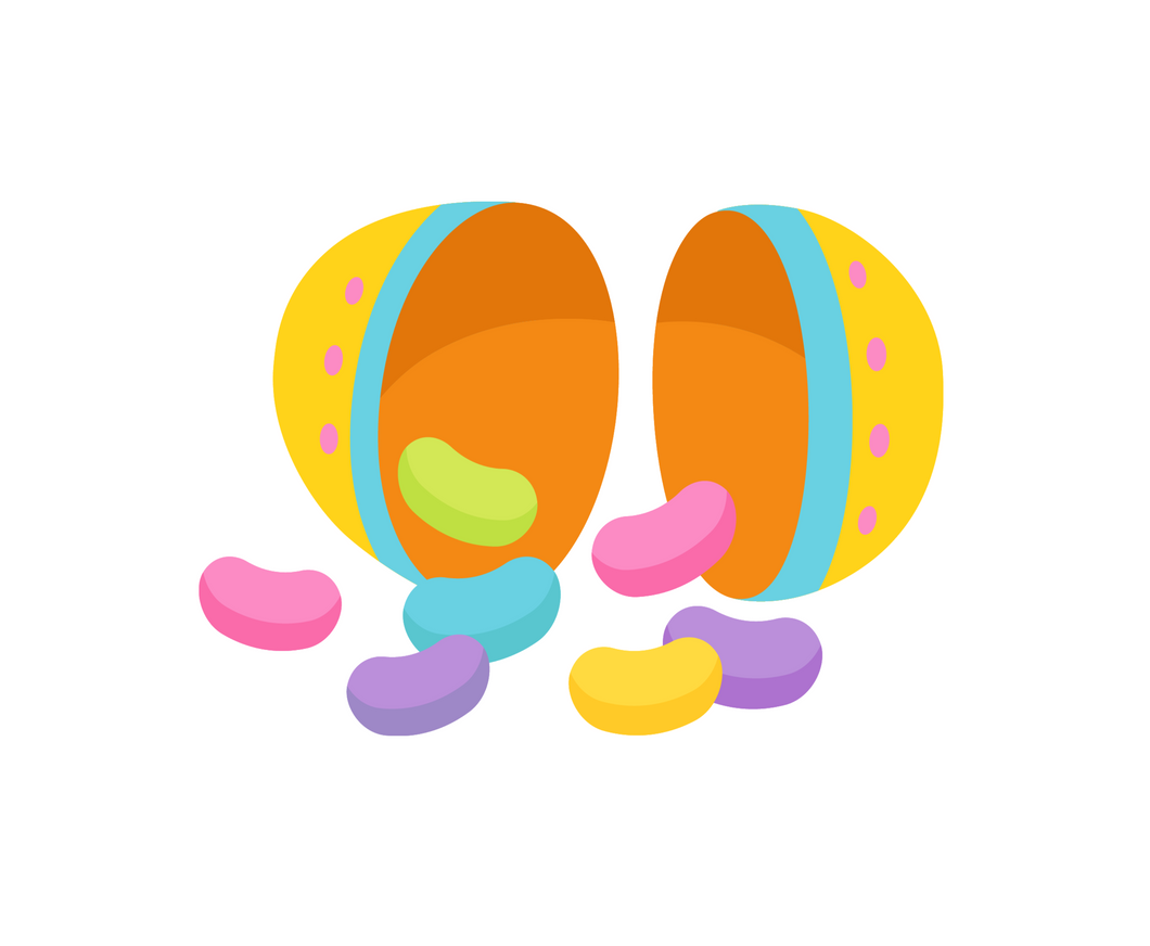 Jellybean Egg Cutter - Dots and Bows Designs