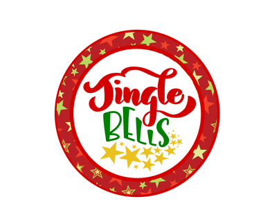 Jingle Bells Stars Package Tags - Dots and Bows Designs