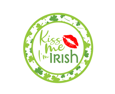 Kiss Me Irish Package Tags - Dots and Bows Designs