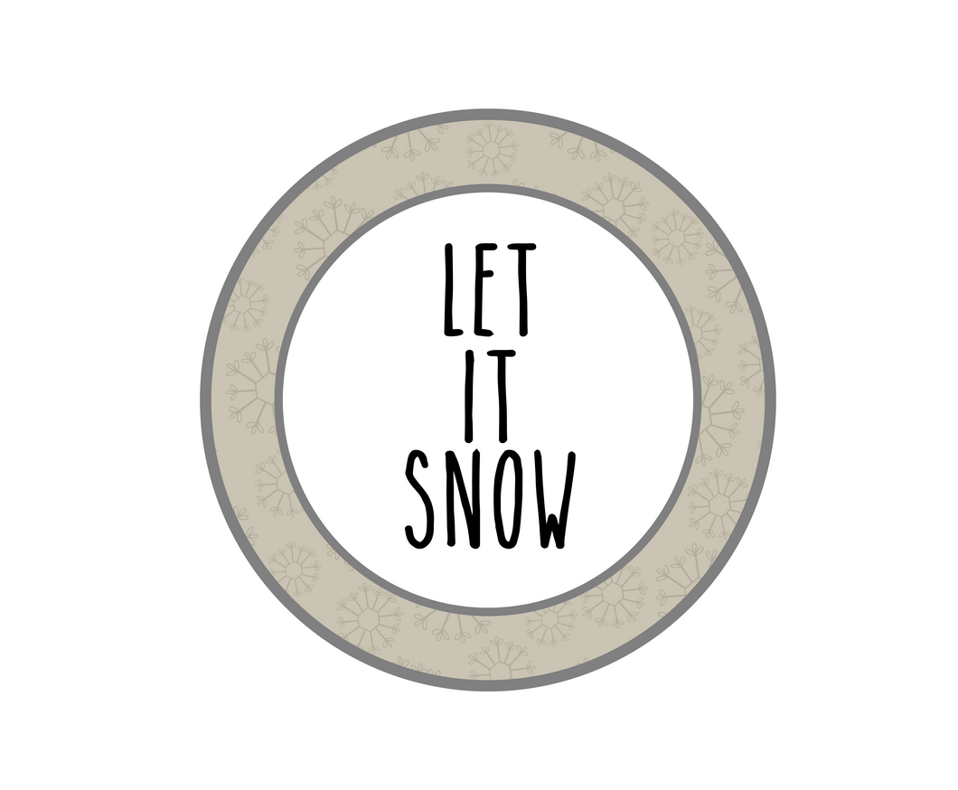 Let It Snow RDI Package Tags - Dots and Bows Designs