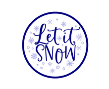 Load image into Gallery viewer, Let It Snow Package Tags - Dots and Bows Designs