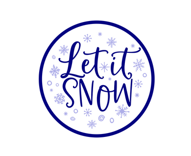 Let It Snow Package Tags - Dots and Bows Designs
