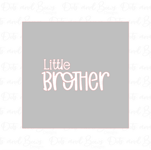 Little Brother Stencil Digital Download CC - Dots and Bows Designs