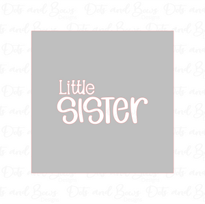 Little Sister Stencil Digital Download CC - Dots and Bows Designs