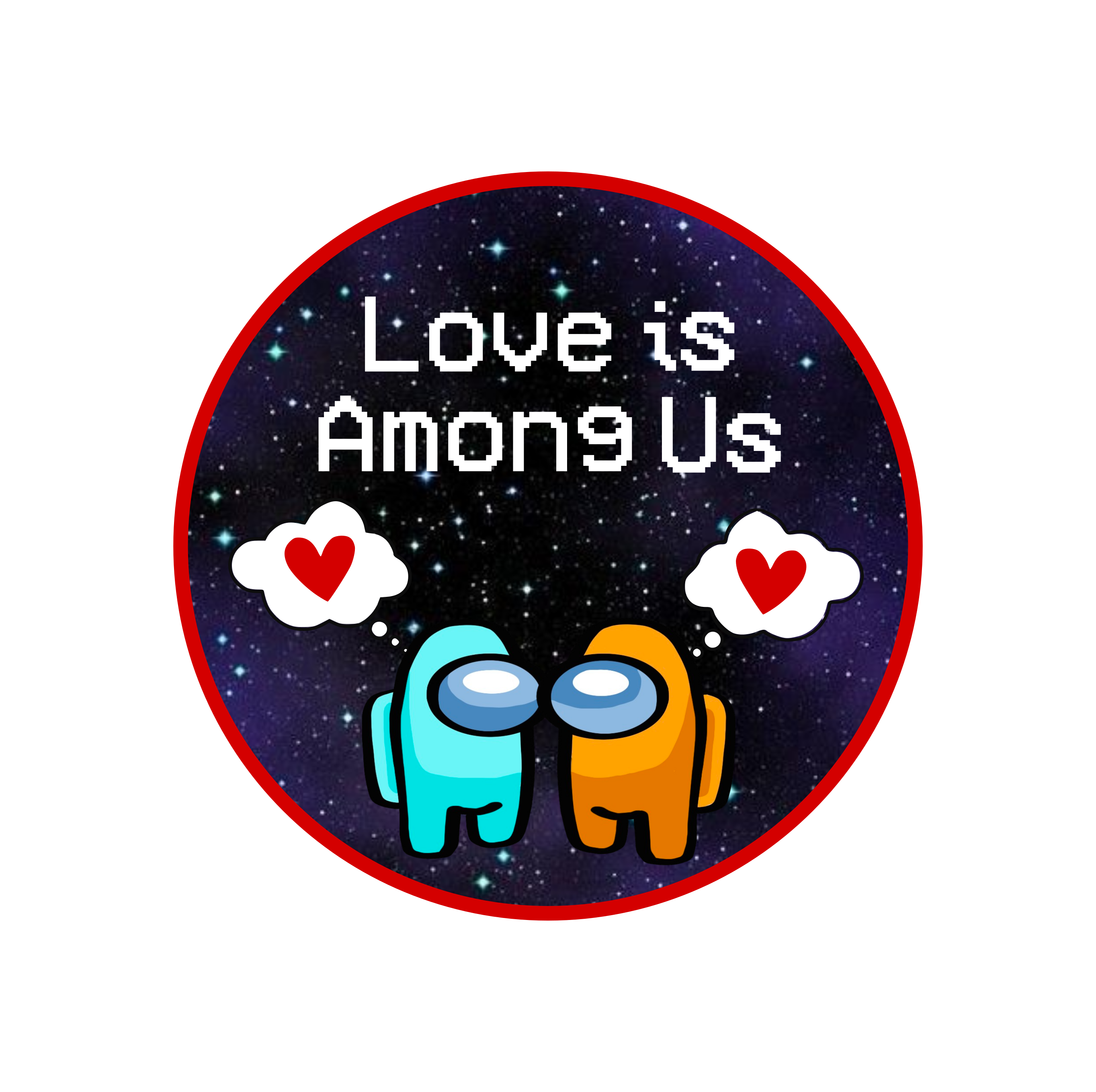 among us Can't spell sus without us | Valentines Among Us PNG JPG