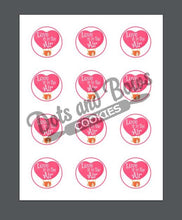 Load image into Gallery viewer, Love Is In The Air Package Tags - Dots and Bows Designs