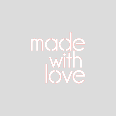 Made With Love Stencil Digital Download