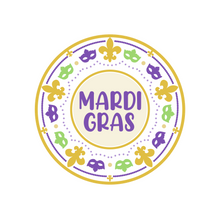 Load image into Gallery viewer, Mardi Gras Framed Package Tags