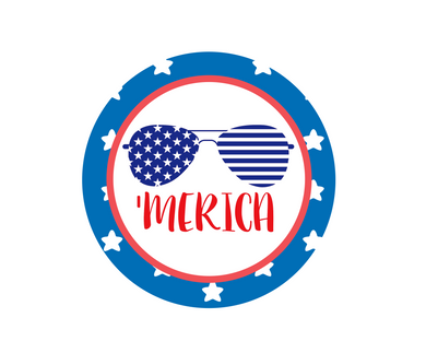 'merica Package Tags - Dots and Bows Designs
