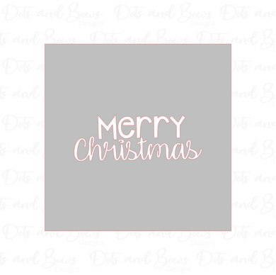 Merry Christmas Stencil Digital Download CC - Dots and Bows Designs