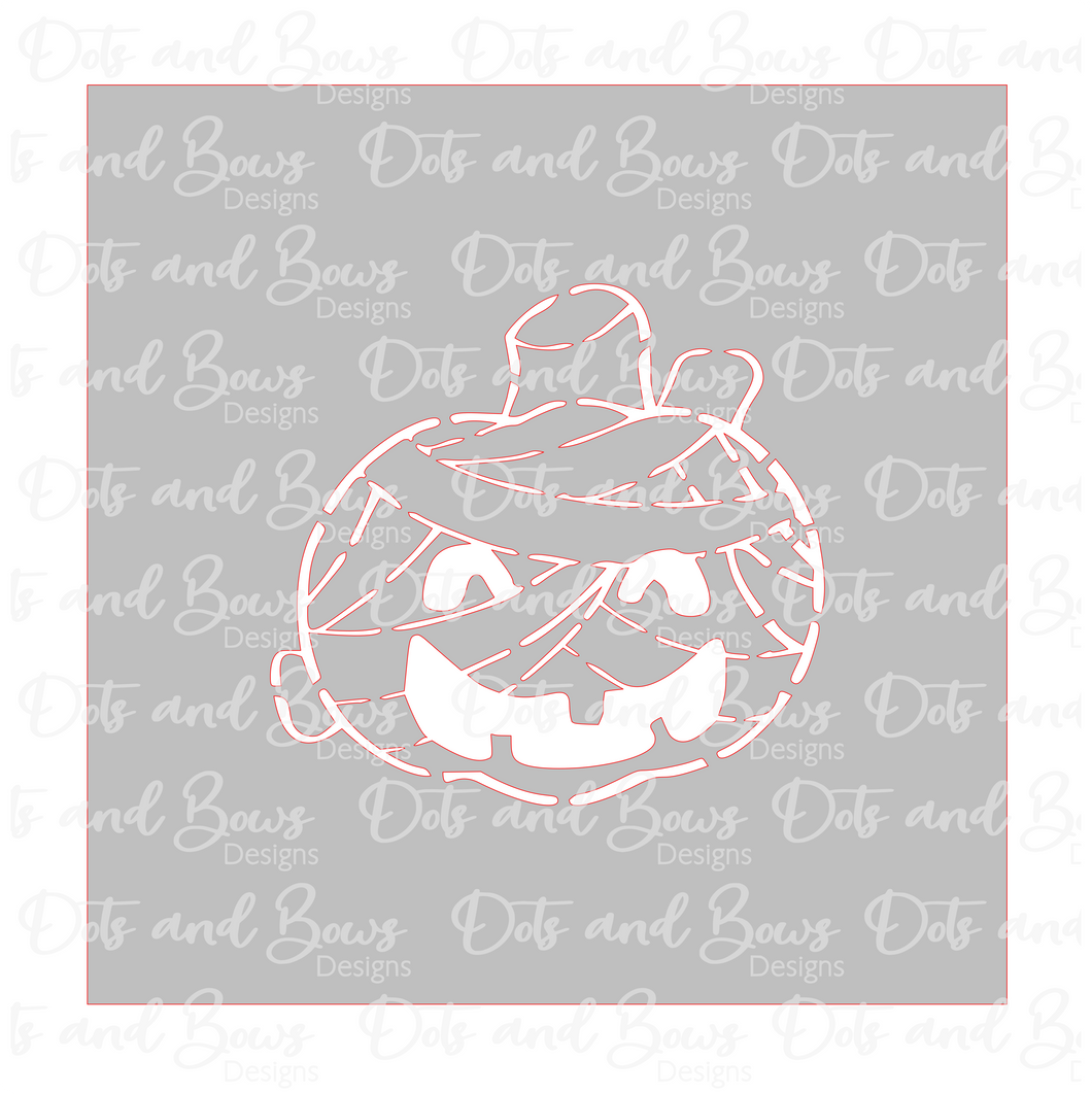 Mummy Pumpkin PYO Stencil