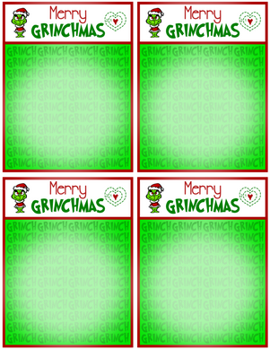 Merry Grinchmas Backer Card