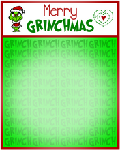Load image into Gallery viewer, Merry Grinchmas Backer Card
