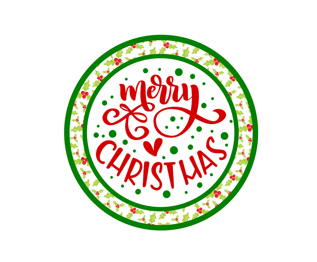 Merry Christmas Holly Package Tags - Dots and Bows Designs