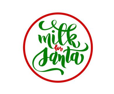 Milk for Santa Package Tags - Dots and Bows Designs