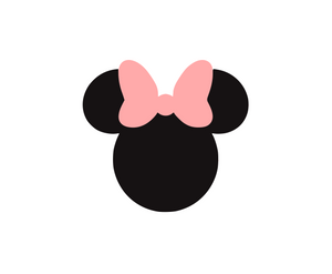 Girl Mouse Head Cutter - Dots and Bows Designs