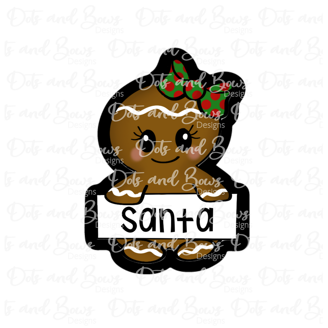 Name Plaque Ginger Cutter