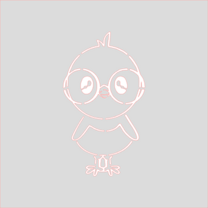 Nerdy Chick PYO Stencil Digital Download