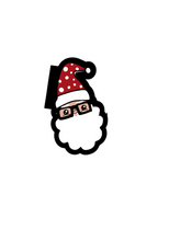 Load image into Gallery viewer, Nerdy Santa Cutter - Dots and Bows Designs