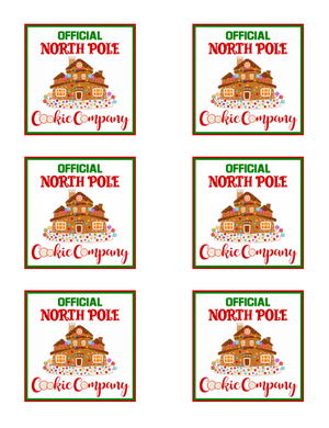 North Pole Cookie Co 3x3 Insert Card