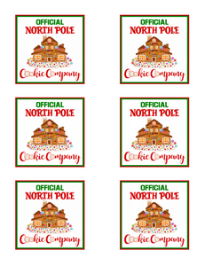 North Pole Cookie Co 3x3 Insert Card