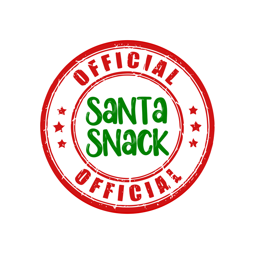 Santa Snack Package Tags