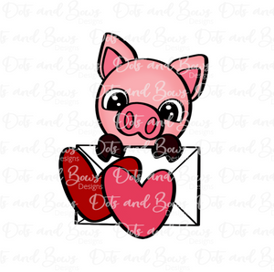 Pig Valentine Platter Cutter Set