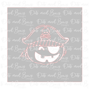 Pirate Pumpkin PYO Stencil Digital Download