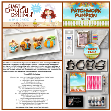 Start the Dough Rolling Course - Patchwork Pumpkin - DIGITAL KIT