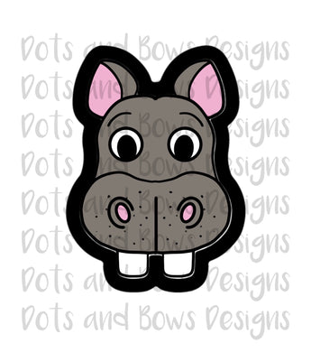 Hippo Cutter - Dots and Bows Designs