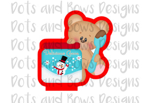 Cocoa Bear Cutter - Dots and Bows Designs