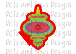 Christmas Ornament 1 Cutter - Dots and Bows Designs