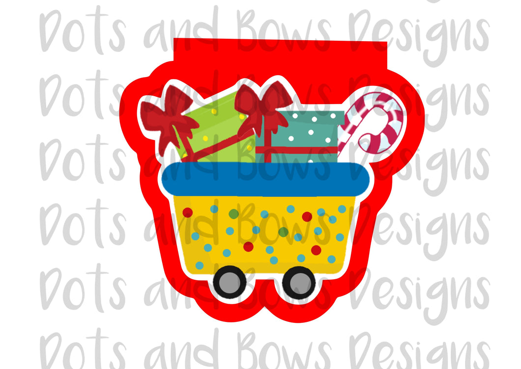 Christmas Express Car 2 Cutter - Dots and Bows Designs