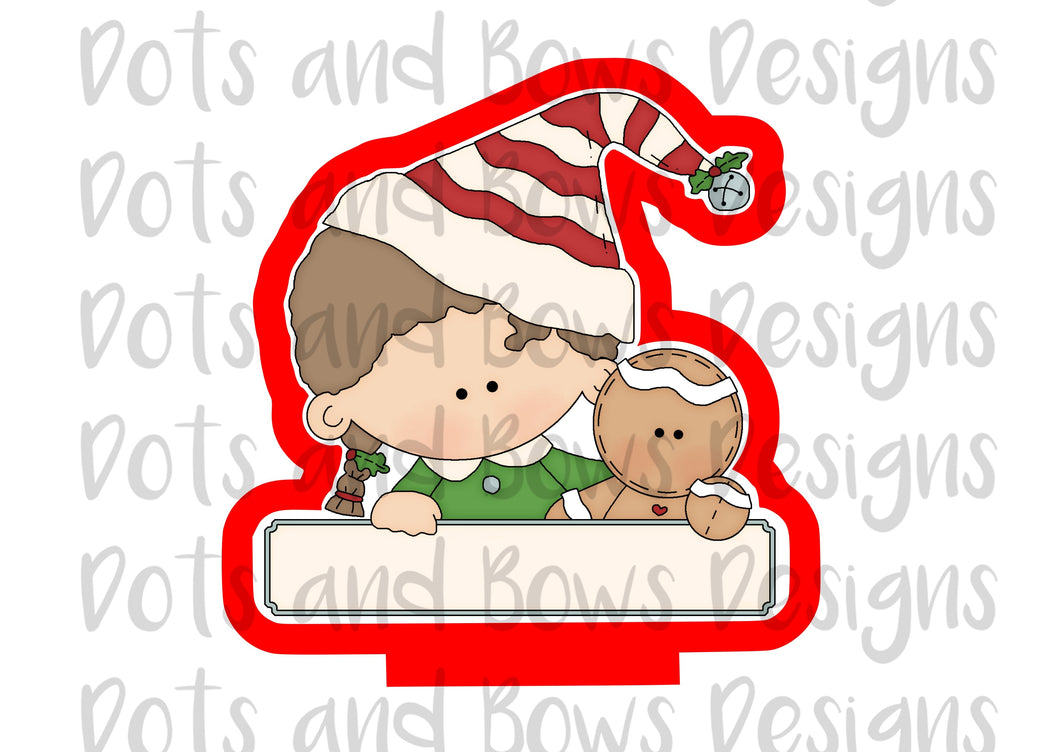 Christmas Pals Girl Cutter - Dots and Bows Designs