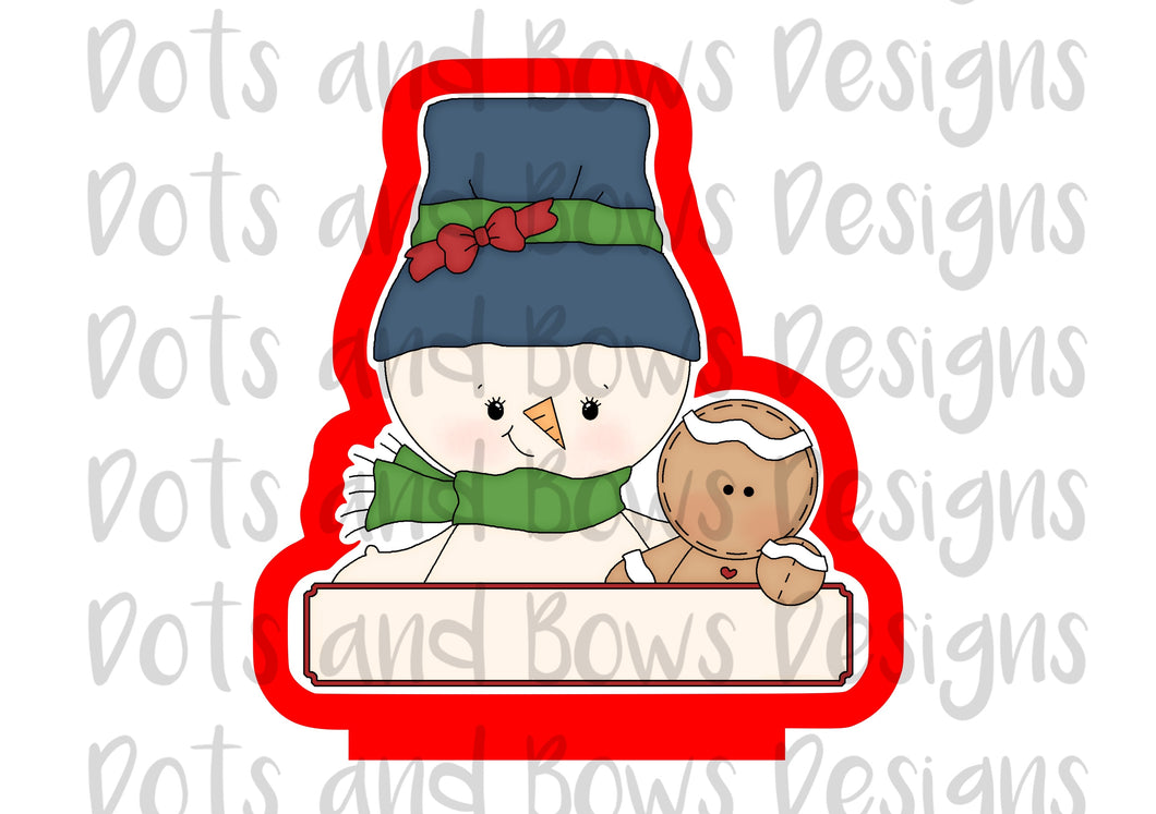 Christmas Pals Snowman Cutter - Dots and Bows Designs