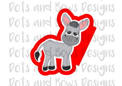 Nativity Donkey Cutter - Dots and Bows Designs