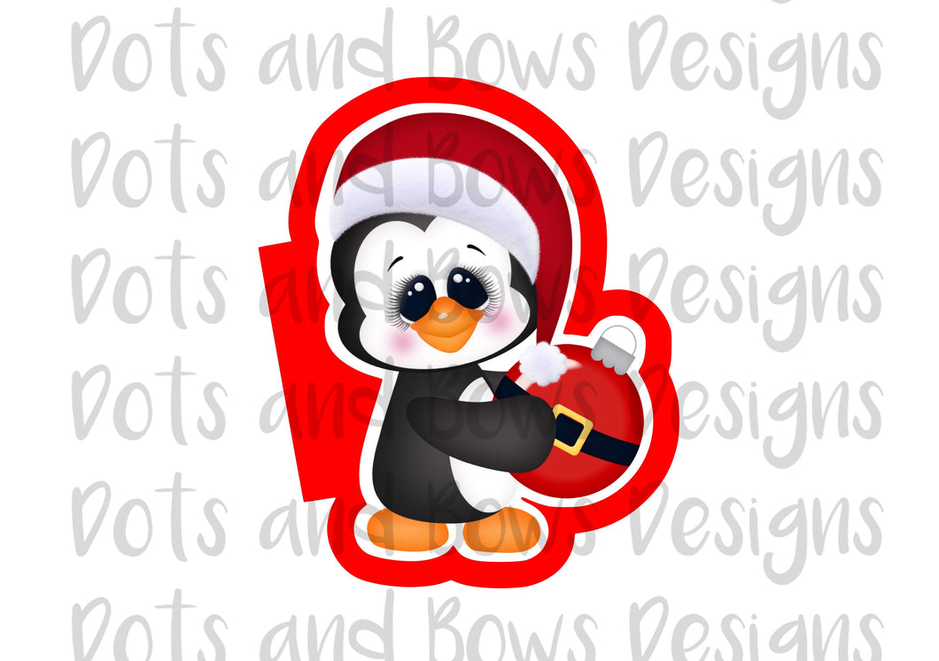 Penguin w/Bulb Cutter - Dots and Bows Designs