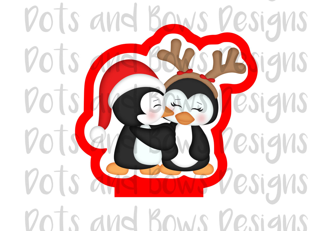 Christmas Penguins Cutter - Dots and Bows Designs