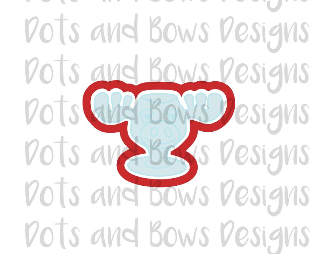 Moose Glass Cutter - Dots and Bows Designs
