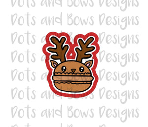 Reindeer Macaron Cutter - Dots and Bows Designs