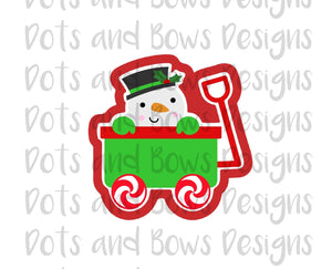Snowman Peek Cutter - Dots and Bows Designs