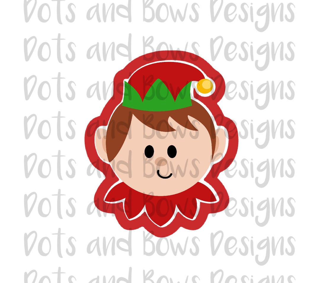Elf Face Cutter - Dots and Bows Designs