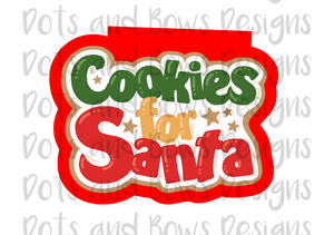 Cookies for Santa Cutter - Dots and Bows Designs