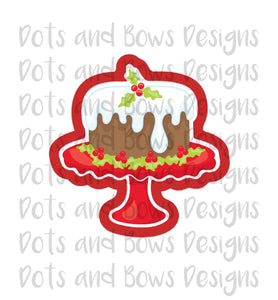 Christmas Cake Cutter - Dots and Bows Designs