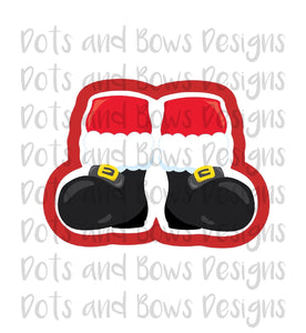 Santa Feet Cutter - Dots and Bows Designs