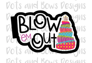Blow 'em Out Cutter - Dots and Bows Designs
