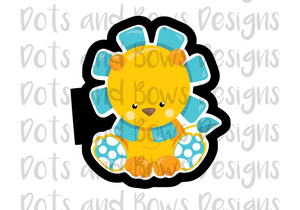 Baby Lion Cutter - Dots and Bows Designs