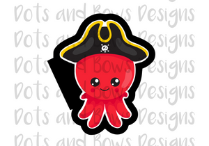 Octo Pirate #1 Cutter - Dots and Bows Designs