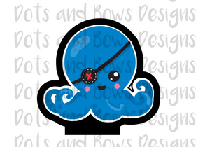 Octo Pirate #4 Cutter - Dots and Bows Designs