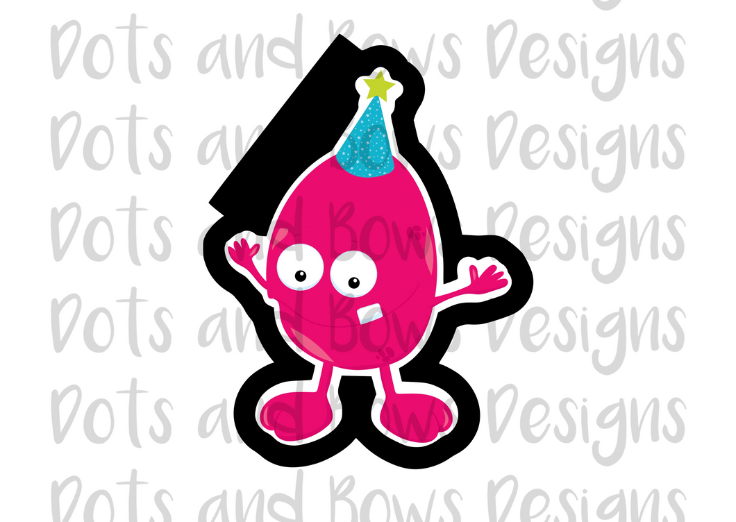 Birthday Monster #4 Cutter - Dots and Bows Designs